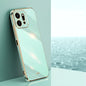 For Honor Play9T 5G XINLI Straight 6D Plating Gold Edge TPU Phone Case(Mint Green)