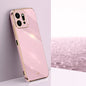 For Honor Play9T 5G XINLI Straight 6D Plating Gold Edge TPU Phone Case(Cherry Purple)