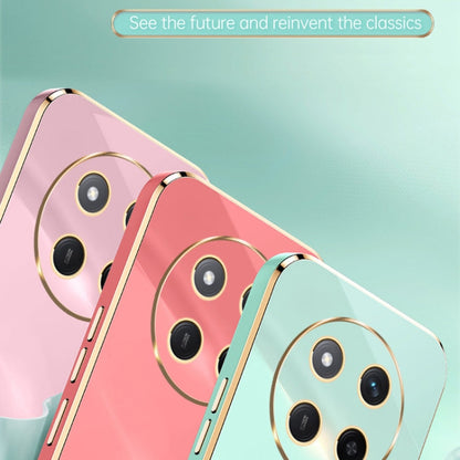 For Honor X60 Pro XINLI Straight 6D Plating Gold Edge TPU Phone Case(Cherry Purple)