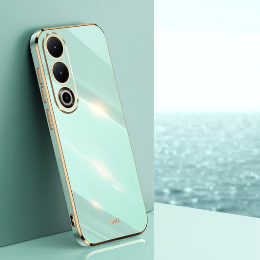 Pour la coque de téléphone en TPU à bord doré galvanisé 6D droit XINLI pour OnePlus Ace 3V (Vert Menthe)