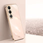 For OnePlus Ace 3V XINLI Straight 6D Plating Gold Edge TPU Phone Case(Pink)