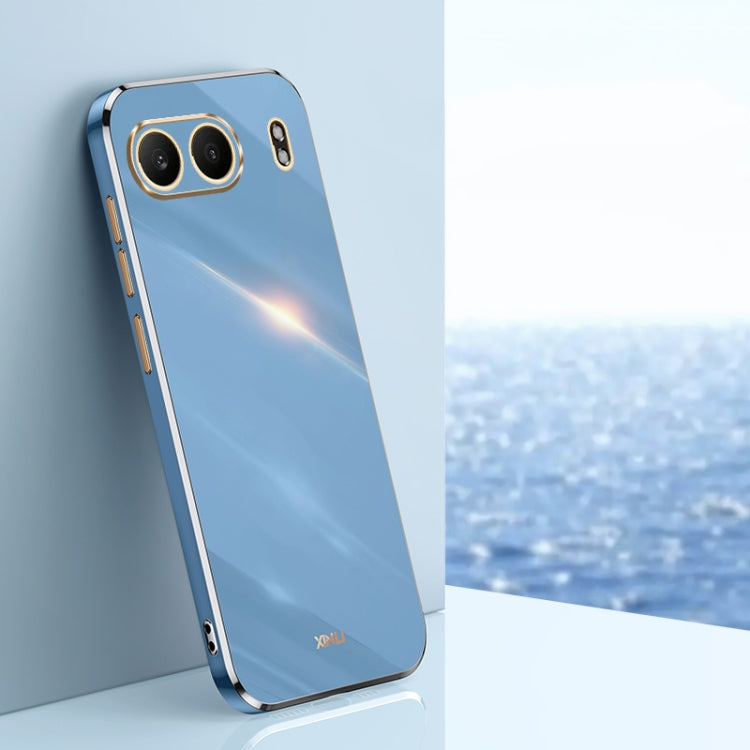 For OnePlus Nord 4 XINLI Straight 6D Plating Gold Edge TPU Phone Case(Celestial Blue)