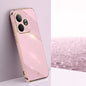 For Realme GT Neo6 XINLI Straight Edge 6D Electroplate TPU Phone Case(Cherry Purple)