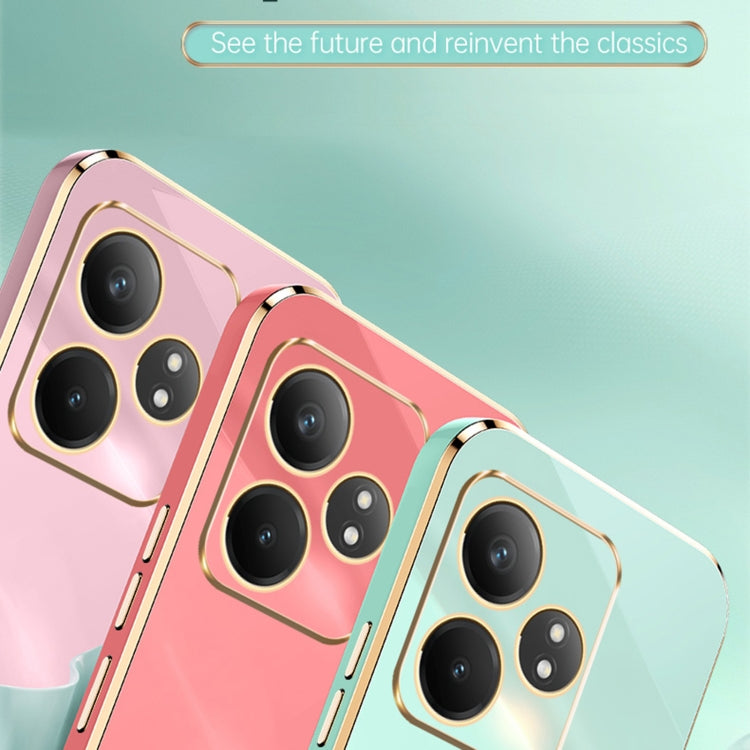 For Realme GT Neo6 XINLI Straight Edge 6D Electroplate TPU Phone Case(Black)