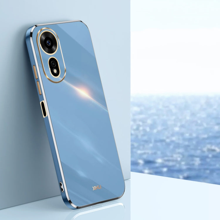 For Huawei Nova 12 SE XINLI Straight 6D Plating Gold Edge TPU Phone Case(Celestial Blue)