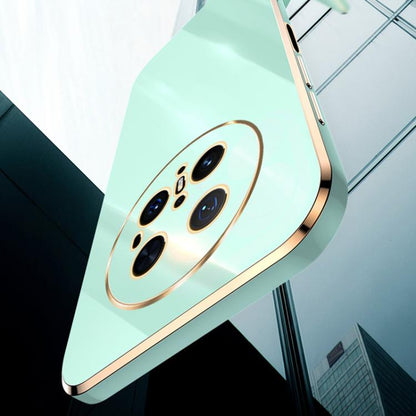 For Huawei Mate 70 Pro / 70 Pro+ XINLI Straight 6D Plating Gold Edge TPU Phone Case(Hawthorn Red)