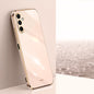 For Samsung Galaxy F15 5G XINLI Straight Edge 6D Electroplate TPU Phone Case(Pink)