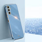 For Samsung Galaxy F15 5G XINLI Straight Edge 6D Electroplate TPU Phone Case(Celestial Blue)