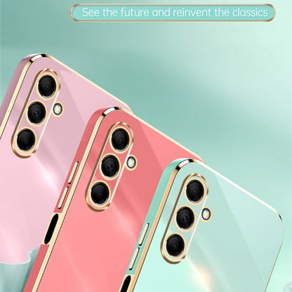 For Samsung Galaxy F15 5G XINLI Straight Edge 6D Electroplate TPU Phone Case(Black)