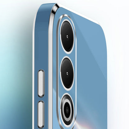 Pour coque de téléphone en TPU électrolytique 6D à bords droits XINLI pour OnePlus Ace 3V avec support d'anneau (vert menthe)