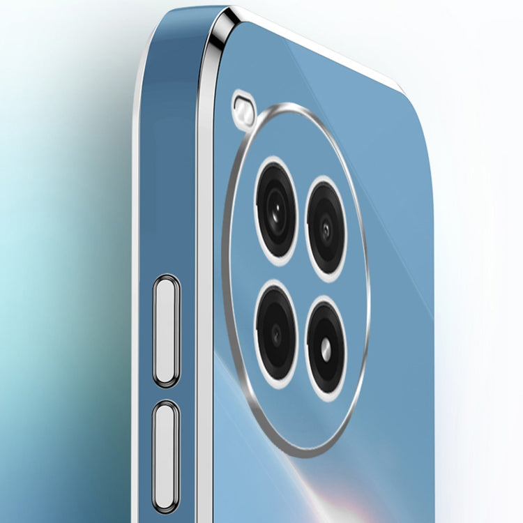 For OnePlus Ace 3 Pro XINLI Straight Edge 6D Electroplate TPU Phone Case with Ring Holder(Hawthorn Red)