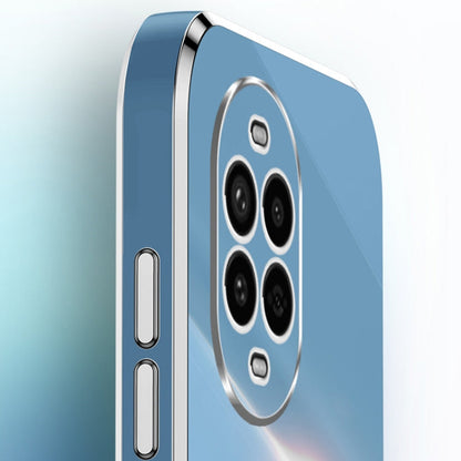 For Huawei Nova 13 Pro XINLI Straight 6D Plating Gold Edge TPU Shockproof Case with Ring Holder(White)