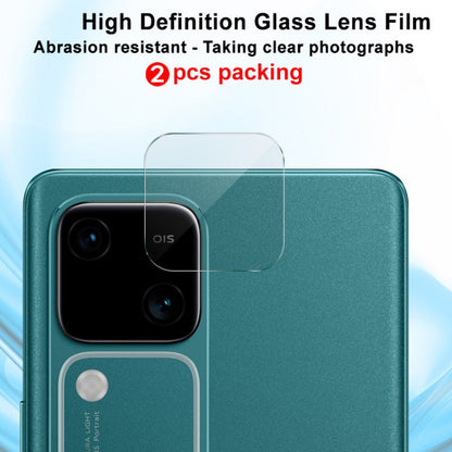 Pour vivo V30 5G/V30 Pro 5G/S18 5G/S18 Pro 5G 2pcs/Set Film de protection d'objectif de caméra arrière en verre HD imak