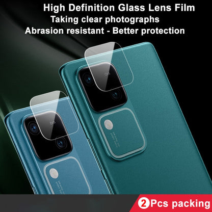 Pour vivo V30 5G/V30 Pro 5G/S18 5G/S18 Pro 5G 2pcs/Set Film de protection d'objectif de caméra arrière en verre HD imak