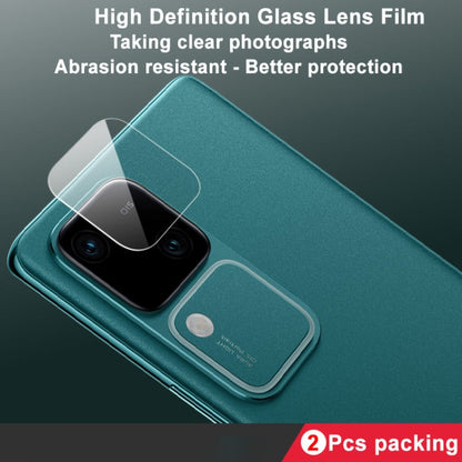 Pour vivo V30 5G/V30 Pro 5G/S18 5G/S18 Pro 5G 2pcs/Set Film de protection d'objectif de caméra arrière en verre HD imak