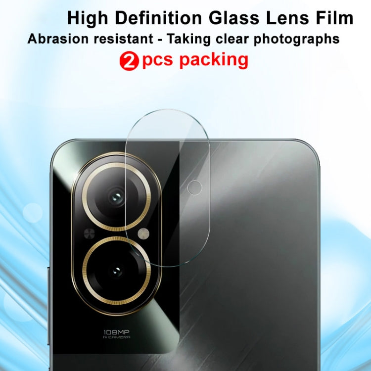 For Realme C67 4G Global 2pcs/Set imak HD Glass Rear Camera Lens Film