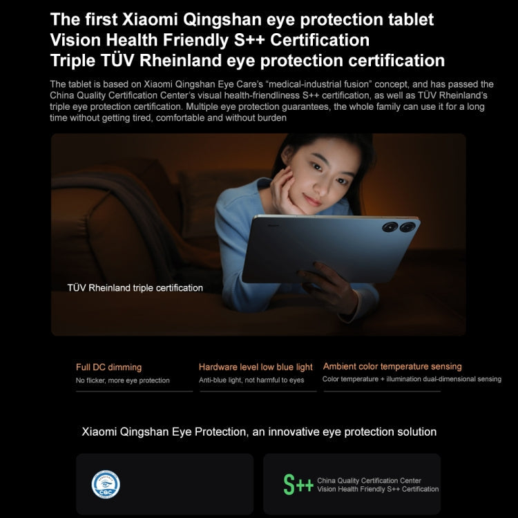 Xiaomi Redmi Pad Pro 12.1 inch Tablet PC, 6GB+128GB, HyperOS Qualcomm Snapdragon 7s Gen2 Octa Core, 10000mAh Battery(Dark Grey)