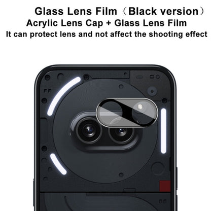 For Nothing Phone 2a imak High Definition Integrated Glass Lens Film Black Version