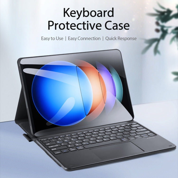 Pour Xiaomi Pad 6S Pro Étui en Cuir avec Clavier Bluetooth et Pavé Tactile DUX DUCIS Série TK (Noir)