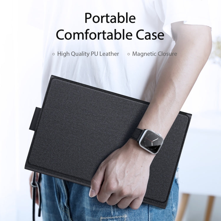 Pour Xiaomi Pad 6S Pro Étui en Cuir avec Clavier Bluetooth et Pavé Tactile DUX DUCIS Série TK (Noir)