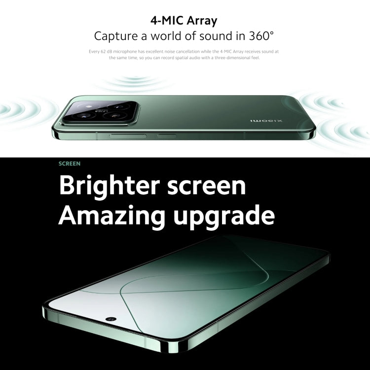 [HK Warehouse] Xiaomi 14 5G Global, 12GB+512GB, 6.36 inch Xiaomi HyperOS Snapdragon 8 Gen 3 Octa Core 3.3GHz, Network: 5G(Black)