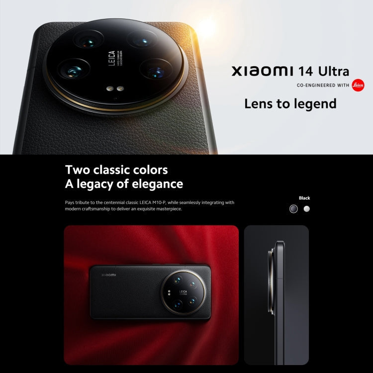 [HK Warehouse] Xiaomi 14 Ultra 5G Global, 16GB+512GB, 6.67 inch MIUI 14 Snapdragon 8 Gen3  Octa Core 3.3GHz, Network: 5G(Black)
