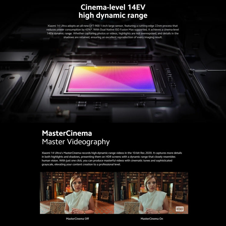 [HK Warehouse] Xiaomi 14 Ultra 5G Global, 16GB+512GB, 6.67 inch MIUI 14 Snapdragon 8 Gen3  Octa Core 3.3GHz, Network: 5G(Black)
