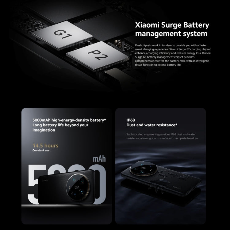 [HK Warehouse] Xiaomi 14 Ultra 5G Global, 16GB+512GB, 6.67 inch MIUI 14 Snapdragon 8 Gen3  Octa Core 3.3GHz, Network: 5G(Black)