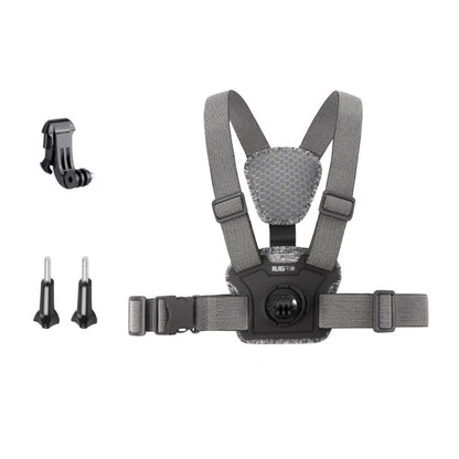 Sangle de poitrine 3 en 1 réglable avec support et vis (gris)