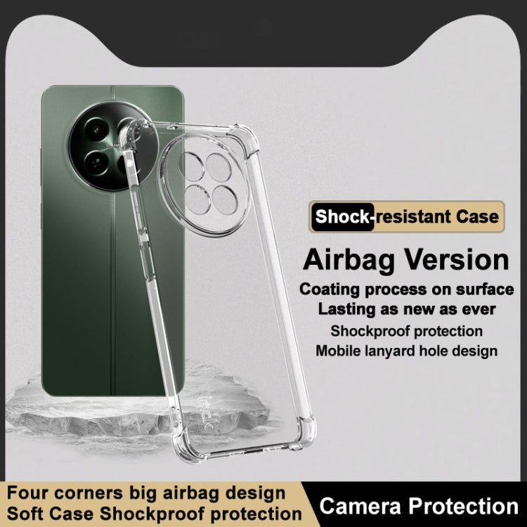 For Realme 12 5G/12x 5G Global imak Shockproof Airbag TPU Phone Case(Transparent)