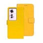Pour Coque de téléphone en cuir avec texture Crazy Horse idewei pour OPPO Reno11 F 5G (jaune)
