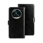 Pour Realme 13 Pro+ 5G Étui de téléphone en cuir idewei texture Crazy Horse (Noir)