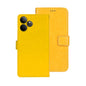 For Realme GT 6 5G Taiwan, China idewei Crazy Horse Texture Leather Phone Case(Yellow)