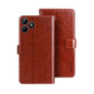 For Realme Note 50 idewei Crazy Horse Texture Leather Phone Case(Brown)