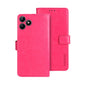 For Realme Note 50 idewei Crazy Horse Texture Leather Phone Case(Rose Red)