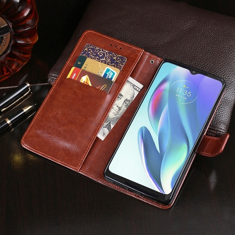 For Realme GT 6 5G Taiwan, China idewei Crazy Horse Texture Leather Phone Case(Yellow)