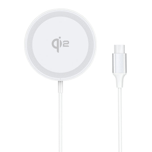 Chargeur sans fil à aspiration magnétique MagSafe Qi2 DUZZONA W18 15W (Blanc)