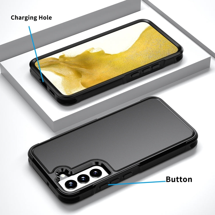For Samsung Galaxy S22 5G RedPepper Armor PC Hybrid TPU Phone Case(Black)