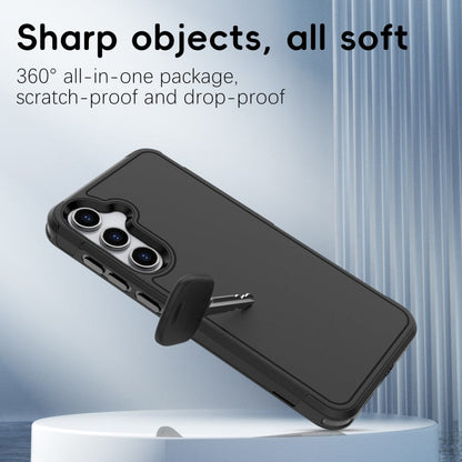 Pour Samsung Galaxy A55 5G Coque de Téléphone RougePoivre Armor PC Hybride TPU (Noir)