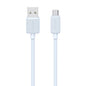 USAMS US-SJ690 Câble de données de charge rapide rayé USB vers Micro USB 2A, Longueur: 1m (Bleu)