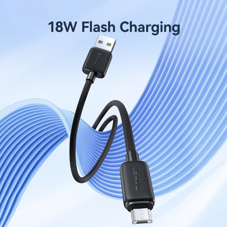 USAMS US-SJ690 Câble de données de charge rapide rayé USB vers Micro USB 2A, Longueur: 1m (Bleu)