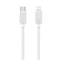 USAMS US-SJ697 USB-C / Type-C to 8 Pin 30W Striped Fast Charge Data Cable, Length:2m(White)