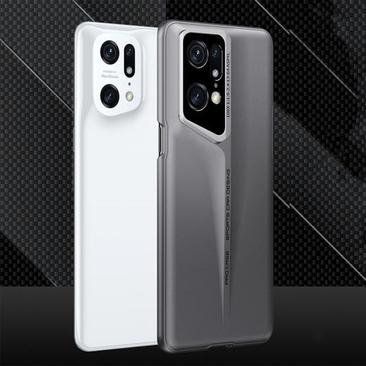 For OPPO Find X5 Pro GKK Blade Ultra-thin Full Coverage Phone Case(Grey)