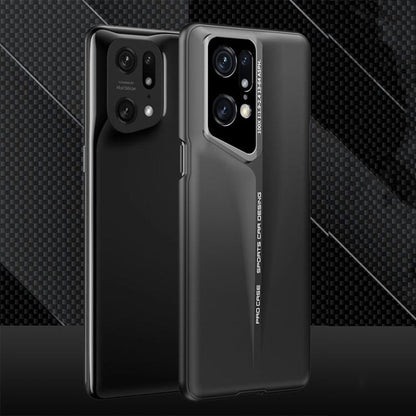 For OPPO Find X5 Pro GKK Blade Ultra-thin Full Coverage Phone Case(Black)