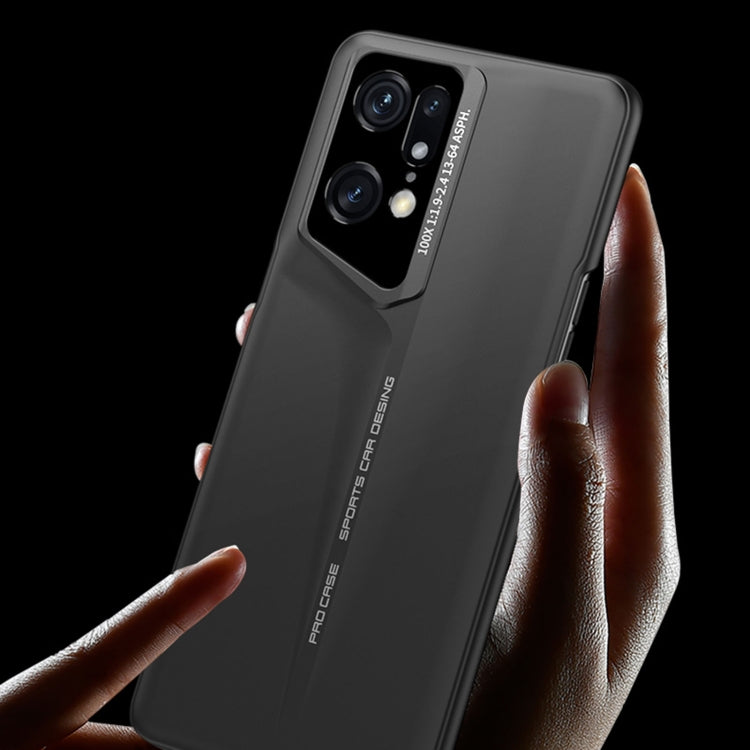 For OPPO Find X5 Pro GKK Blade Ultra-thin Full Coverage Phone Case(Black)