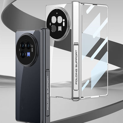 For vivo X Fold3 Pro GKK Integrated Magnetic Fold Hinge Shockproof Phone Case(Silver)