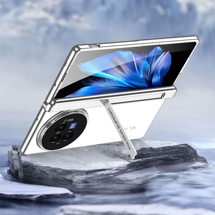 For vivo X Fold3 Pro GKK Integrated Magnetic Fold Hinge Shockproof Phone Case(Silver)