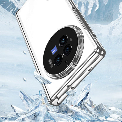 For vivo X Fold3 GKK Integrated Magnetic Fold Hinge Shockproof Phone Case(Silver)