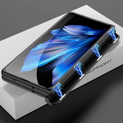 Pour étui de téléphone tout compris à charnière pliante magnétique intégrée GKK vivo X Fold3 Pro (noir)
