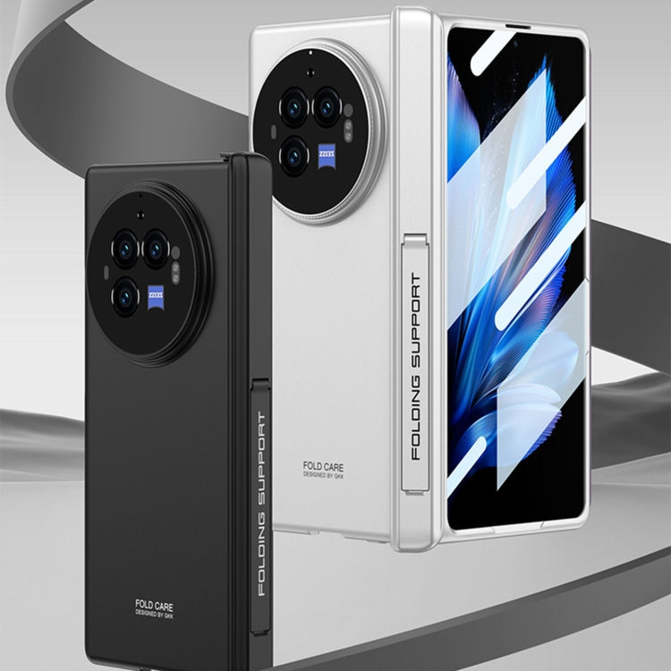For vivo X Fold3 Pro GKK Integrated Magnetic Folding Hinge All-inclusive Phone Case(Silver)